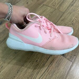 Nike White and Pink Sneakers